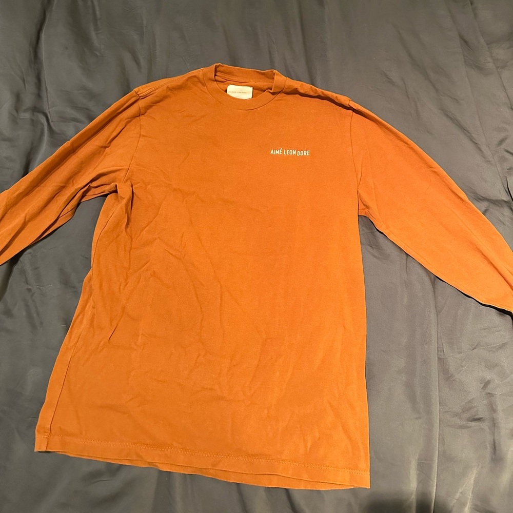 Aime Leon Dore Long Sleeve Shirt S Orange
